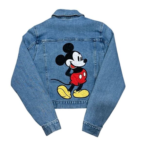 Disney Jackets & Blazers - Disney Parks Her Universe Mickey Mouse Jean Jacket Women’s Sz XS
